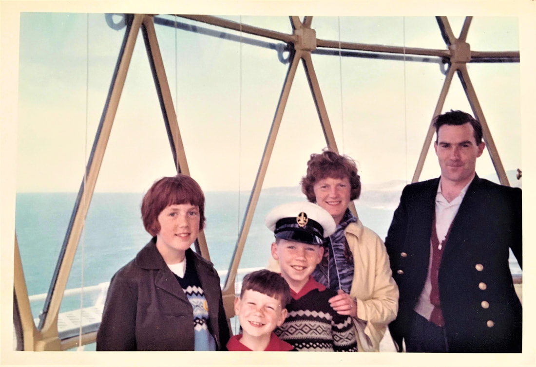 A family visit in 1965 to Killantringan Lighthouse. ©Robert McLuckie 1965.